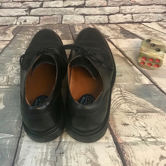 Florsheim Black Leather Lace Up Dress Shoes - Picture 3 of 7